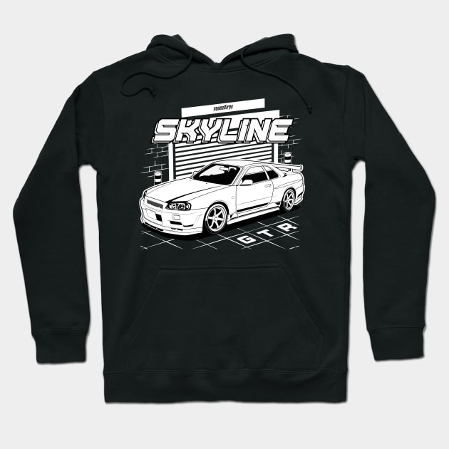 Skyline GTR R34 Hoodie by squealtires